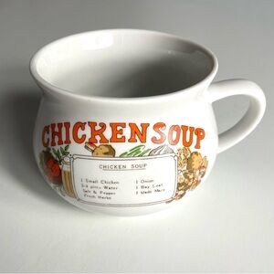 Vintage Chicken Soup Recipe Mugs (2)